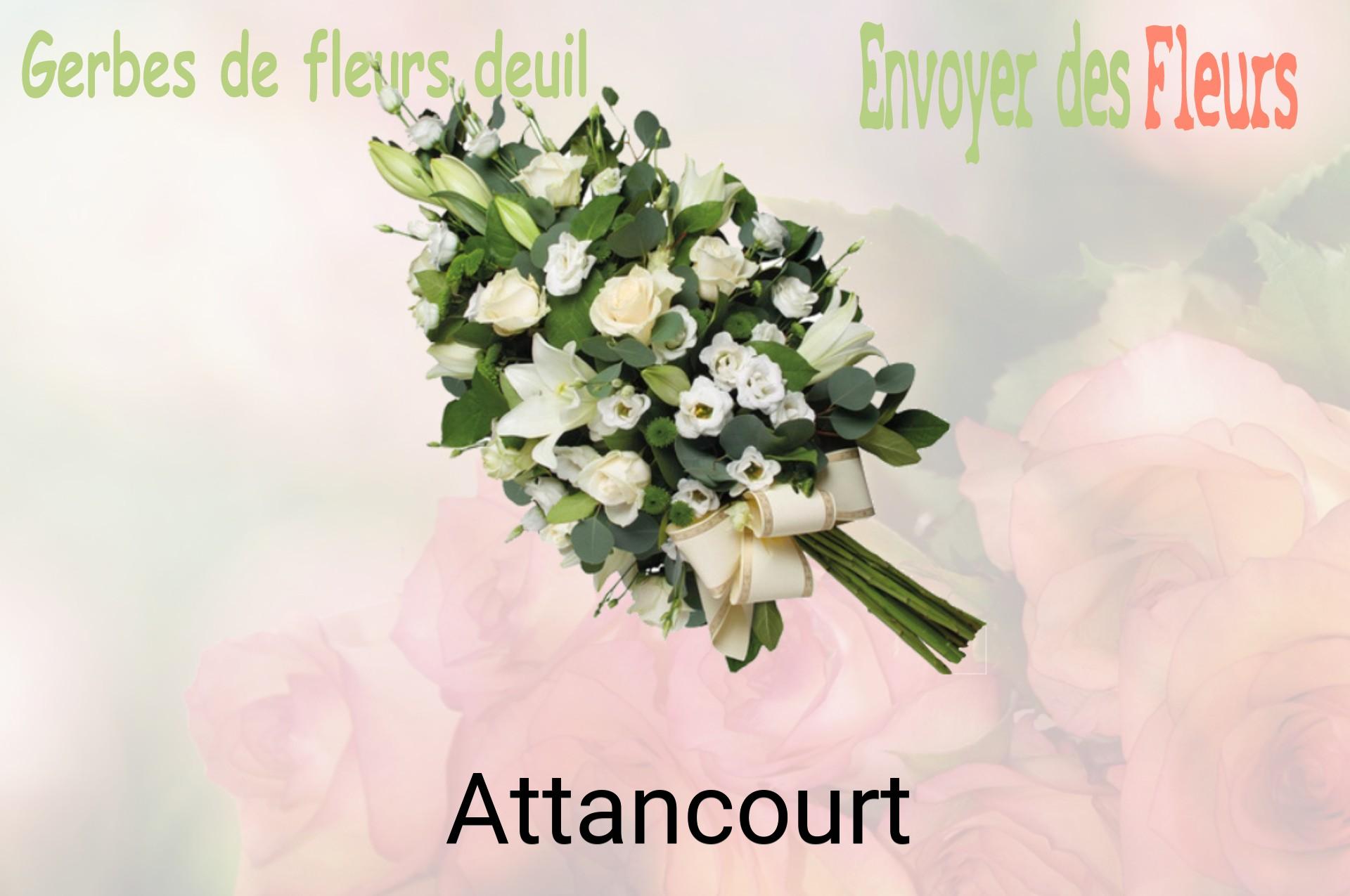 Gerbe de fleurs de deuil livrée à Attancourt